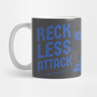 Reckless Attack Podcast Main Logo Cobalt Mug